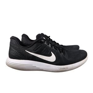 Nike Shoes Mens 11.5 Athletic Trainers Lunarglide Running Sneakers Black Sport